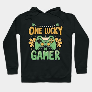 One Lucky Gamer , Funny Gamer Hoodie